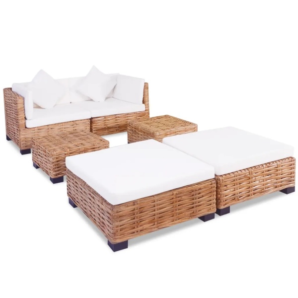 Set Canapea 16 Piese Ratan Natural 244625